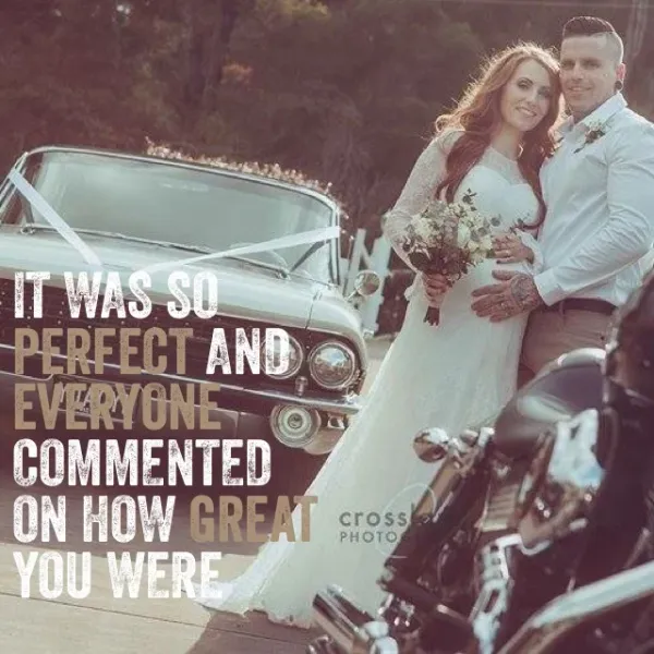 Alex & Jasmine - Gold Coast Hinterland testimonial